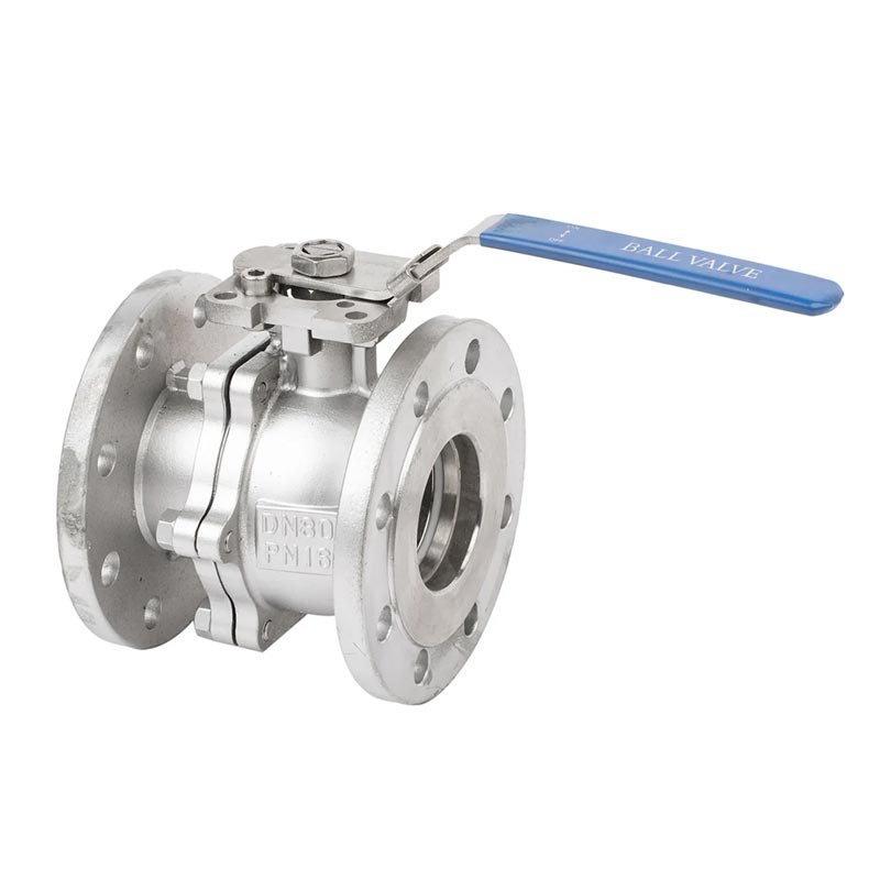 2PC DIN Flanged Stainless Steel Ball Valve