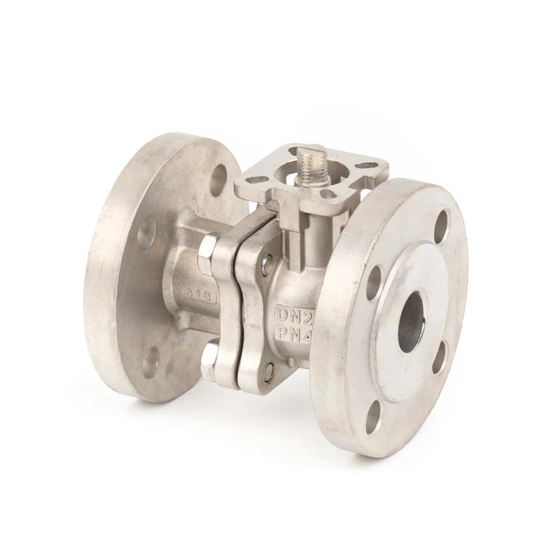 2PC DIN Flanged Stainless Steel Ball Valve