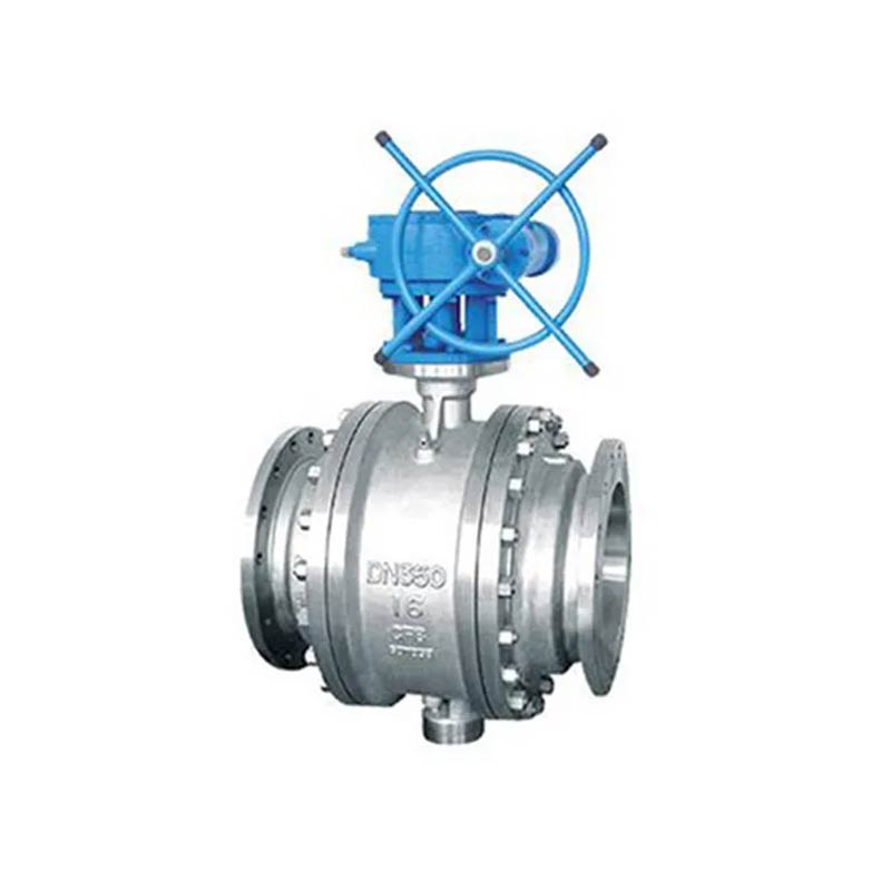 API 6D three pieces fixed flange ball valve
